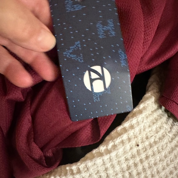 Performance Sport Burgundy Long Sleeve Dri-Fit Lightweight Hoodie - Picture 4 of 4